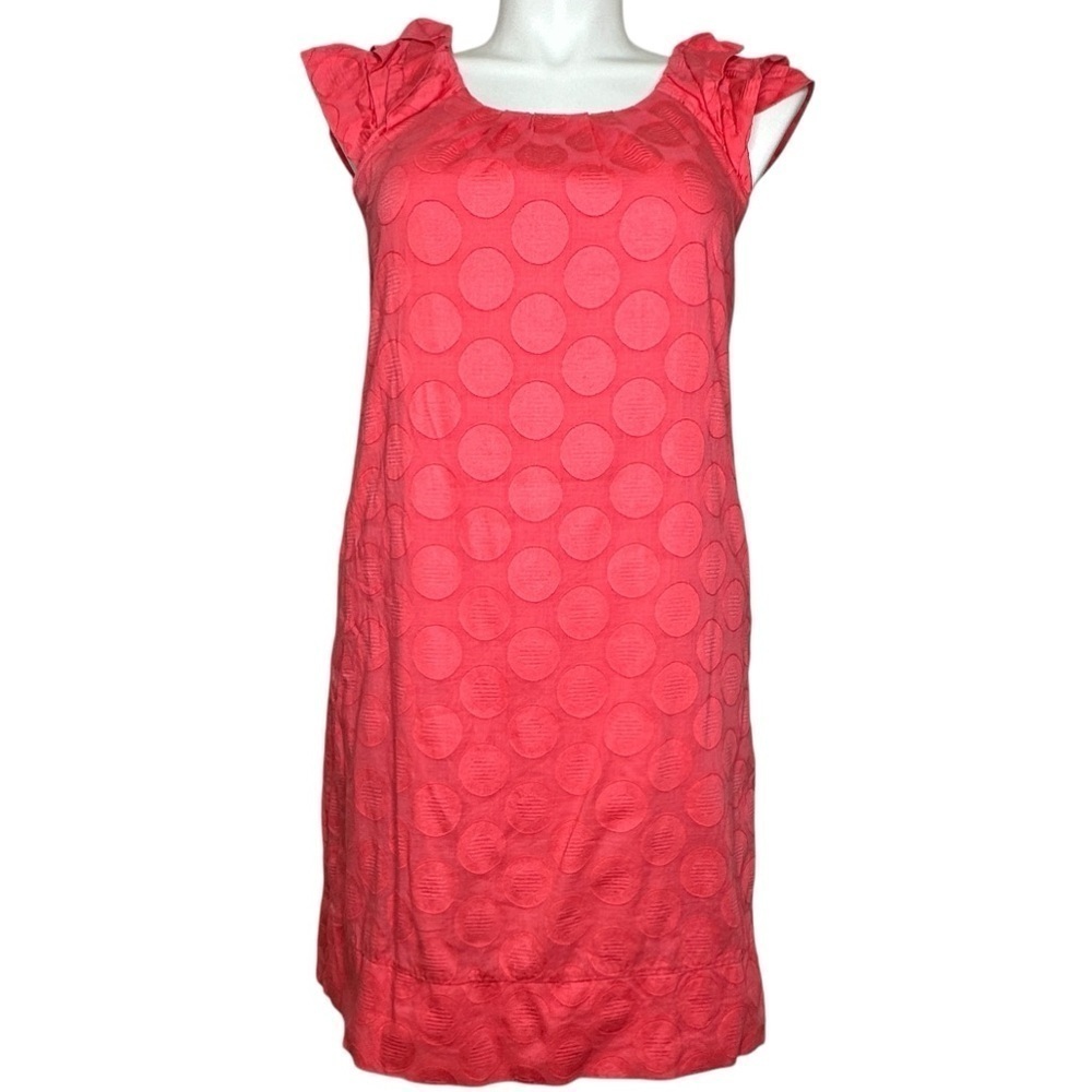 Rabbit Rabbit Rabbit coral dot dress 14 - Picture 2 of 7